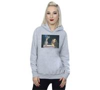 Disney Women's Lady & The Tramp Spaghetti Slurp Hoodie in Grey | Size: 2XL Disney Grey 2XL