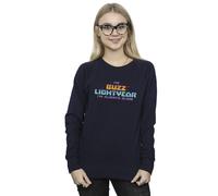 Disney Women's Lightyear Always Sure Text Sweatshirt in Navy | Size: XL Disney Navy XL