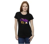 Disney Women's Lightyear Zurg Space Circle Cotton T-Shirt in Black | Size: XL Disney Black XL