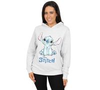 Disney Womens Lilo and Stitch Grey Cotton Hoodie (Medium)