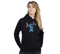 Disney Women's Lilo and Stitch Little Devils Hoodie Black X-Large