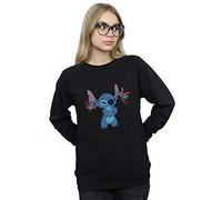 Disney Women's Lilo and Stitch Little Devils Sweatshirt Black XX-Large
