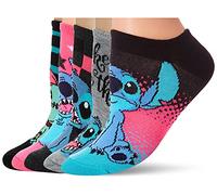 Disney Women's Lilo & Stitch 5 Pack No Show Socks