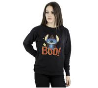 Disney Women's Lilo & Stitch Boo Sweatshirt in Black | Size: 2XL Disney Black 2XL
