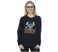 Disney Women's Lilo & Stitch Boo Sweatshirt in Navy | Size: Small Disney Navy S