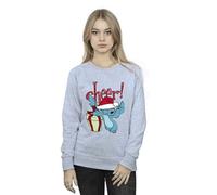 Disney Women's Lilo & Stitch Cheer Sweatshirt in Grey | Size: Large Disney Grey L
