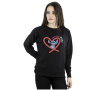 Disney Women's Lilo & Stitch Love You Mum Sweatshirt in Black | Size: XL Disney Black XL