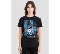 Disney Women's Lilo & Stitch Manga Jump T-Shirt, Black | Size: Large Disney Black L