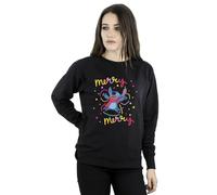 Disney Women's Lilo & Stitch Merry Rainbow Sweatshirt in Black | Size: 3XL Disney Black 3XL