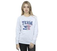 Disney Women's Lilo & Stitch Ohana Means Family Sweatshirt Sport Grey Large