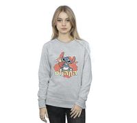 Disney Women's Lilo & Stitch Ohana Pineapple Sweatshirt in Grey | Size: Large Disney Grey L