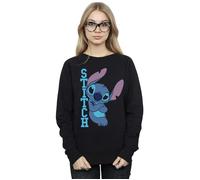 Disney Women's Lilo & Stitch Posing Sweatshirt in Black | Size: XL Disney Black XL