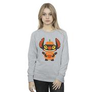 Disney Women's Lilo & Stitch Pumpkin Costume Sweatshirt in Grey | Size: Medium Disney Grey M