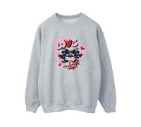 Disney Women's Love Together Mickey & Minnie Mouse Sweatshirt in Grey | Size: Medium Disney Grey M