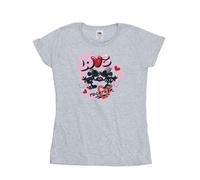Disney Women's Love Together Mickey & Minnie Mouse T-Shirt in Grey | Size: Medium Disney Grey M