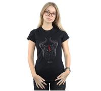 Disney Women's Maleficent Mistress Of Evil Evil Horns Cotton T-Shirt in Black | Size: Medium Disney Black M
