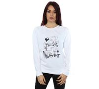 Disney Women's Maleficent Mistress Of Evil Growing Wild Collage Sweatshirt in White | Size: Medium Disney White M