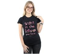 Disney Women's Maleficent Mistress Of Evil Trust In The Love Cotton T-Shirt in Black | Size: 2XL Disney Black 2XL