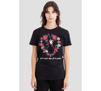 Disney Women's Maleficent Valentine, It's Not Me, It's You T-Shirt, Black | Size: 2XL Disney Black 2XL