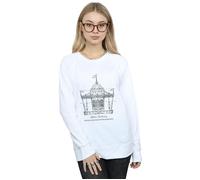 Disney Women's Mary Poppins Carousel Sketch Sweatshirt in White | Size: Medium Disney White M