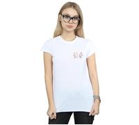 Mary Poppins Letter Breast Print Cotton T-Shirt Disney White XL
