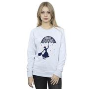 Disney Women's Mary Poppins Magic Sweatshirt Sport Grey Large