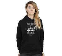 Disney Women's Mickey and Minnie Mouse Mousecrush Mondays Hoodie Black XX-Large