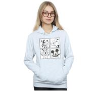 Disney Women's Mickey, Donald, Goofy & Pluto Boxed Hoodie in Grey | Size: Small Disney Grey S