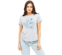 Disney Women's Mickey Grow T Shirt, Grey Heather, 14 UK