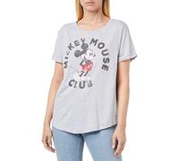 Disney Women's Mickey Mouse Club T Shirt, Grey (Sport Grey Spo), 14 UK