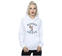 Disney Women's Mickey Mouse Dash Hoodie in White | Size: XL Disney White XL