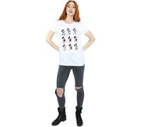 Disney Women's Mickey Mouse Evolution Cotton Boyfriend T-Shirt in White | Size: Large Disney White L