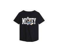Disney Women's Mickey Mouse Football Kick Fashion T-Shirt, Black | Size: Medium Disney Black M