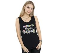 Disney Women's Mickey Mouse Friends Faded Nostalgia Vest Black X-Large