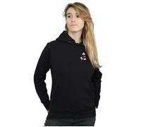 Disney Women's Mickey Mouse Kickin Retro Chest Hoodie in Black | Size: Large Disney Black L