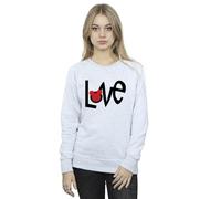 Disney Women's Mickey Mouse Love Sweatshirt Sport Grey X-Large