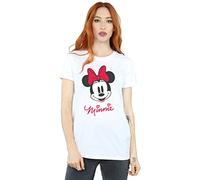 Disney Women's Mickey Mouse Mickey and Minnie Kiss Boyfriend Fit T-Shirt