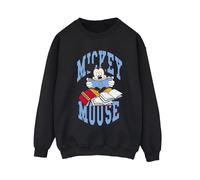 Disney Women's Mickey Mouse Reading Books Sweatshirt in Black | Size: Small Disney Black S