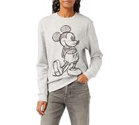 Disney Women's Mickey Mouse Sketch Sweatshirt, Grey, 12/L