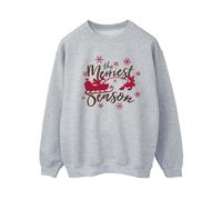Disney Women's Mickey Mouse Sleigh Sweatshirt in Grey | Size: XL Disney Grey XL