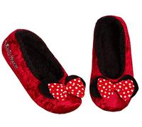 Disney Womens Mickey Mouse Slippers Faux Fur Sliders Lined Mule House Shoes Fluffy Sandals