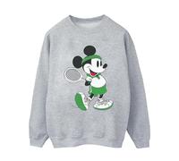 Disney Women's Mickey Mouse Tennis Sweatshirt Sport Grey XX-Large