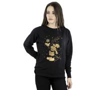 Disney Women's Mickey Mouse Winter Wishes Sweatshirt Black Medium
