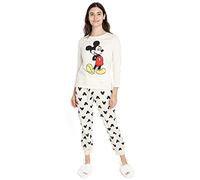 Disney Women's Mickey Relax Pajama Set, Multi, 10 UK