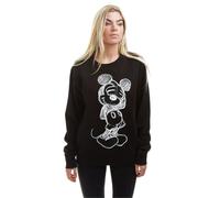 Disney Women's Mickey Shy Pullover Sweater, Black, Small