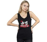Disney Women's Mickie and Minnie 90 Years Vest Black Small