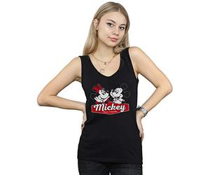 Disney Women's Mickie and Minnie 90 Years Vest Black X-Large
