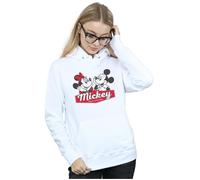 Disney Women's Mickie & Minnie 90 Years Hoodie in White | Size: 2XL Disney White 2XL
