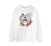 Disney Women's Mike Graffiti Sweatshirt in White | Size: Large Disney White L