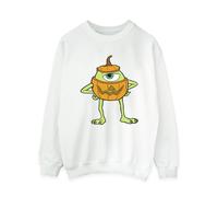 Disney Women's Mike Pumpkin Halloween Sweatshirt in White | Size: Medium Disney White M